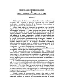 Trepte ale Inițierii Erotice la Mihai Eminescu și Mircea Eliade - Pagina 1