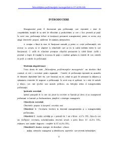 Îmbunătățirea performanțelor manageriale la SC Alfa SRL - Pagina 5