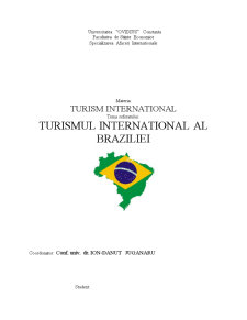 Turismul internațional al Braziliei - Pagina 1