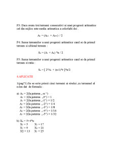 Progresii Aritmetice și Geometrice - Pagina 2