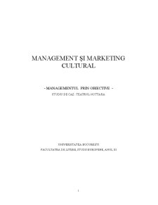 Managementul prin Obiective - Studiu de Caz Teatrul Nottara - Pagina 1