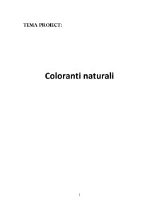 Coloranți naturali - Pagina 1