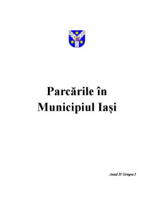 Parcările în Municipiul Iași - Pagina 1
