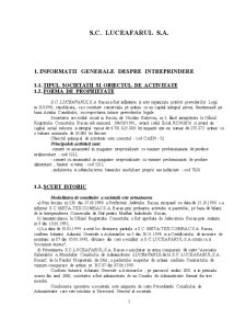 Plan de marketing la SC Luceafărul SA Bacău - Pagina 1