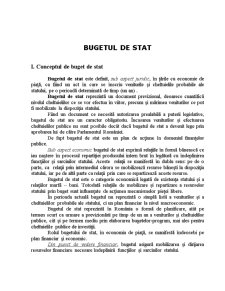 Caracterizarea bugetului de stat al României - Pagina 1