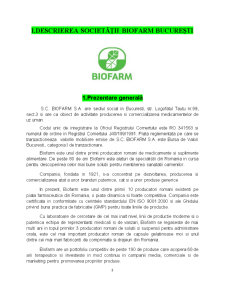 Plan de Afaceri Biofarm București - Pagina 3