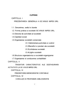 Monografie contabilă cu exemplificări la SC Vivus Impex SRL - Pagina 2
