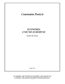 Integarare economică europeană - Pagina 1