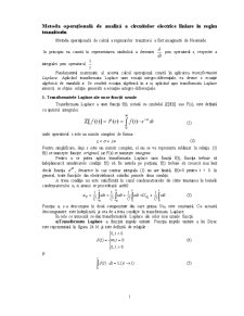 Regimul tranzitoriu și transformata Laplace - Pagina 1