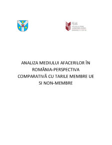 Analiza mediului afacerilor în România - perspectivă comparativă cu țările membre UE și non-membre - Pagina 1