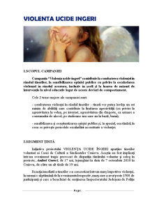 Campanie informare - violența ucide îngeri - Pagina 1