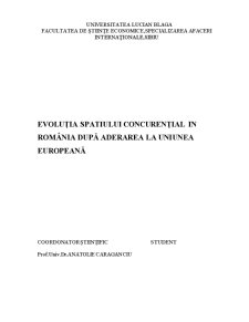 Evoluția Spatiului Concurențial în România după Aderarea la Uniunea Europeană - Pagina 2