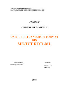 Calculul Transmisiei Format din ME-TCT RTC1-ML - Pagina 1