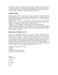 Medii de Proiectare a Paginilor HTML - Pagina 3