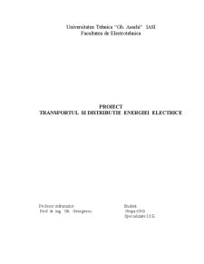 Transportul și distribuție energiei electrice - Pagina 1