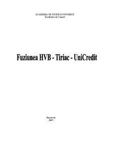 Fuziunea HVB-Tiriac-Unicredit - Pagina 1