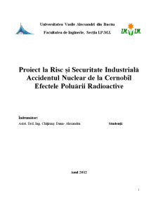 Accidentul nuclear de la Cernobal - efectele poluării radioactive - Pagina 1