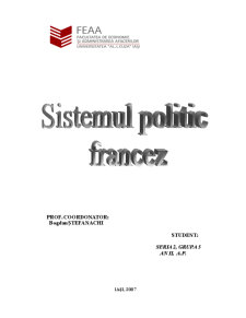 Sistemul Politic Francez - Pagina 1