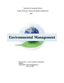 Environmental Management - Pagina 1