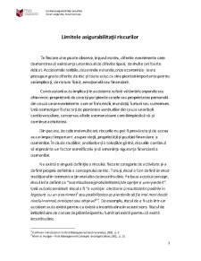 Limitele Asigurabilitatii Riscurilor - Riscuri Asigurate, Riscuri Excluse - Pagina 4