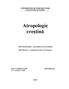 Antropologie Creștină - Pagina 1