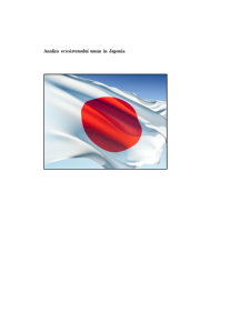 Analiza Ecosistemului Uman în Japonia - Pagina 1