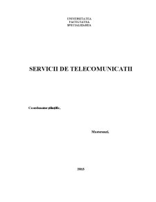 Servicii de telecomunicații - studiu de caz SFR - Pagina 1