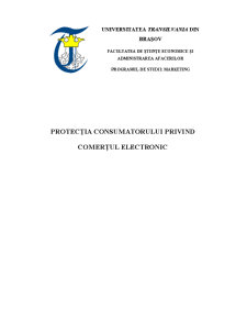 Protecția Consumatorului Privind Comerțul Electronic - Pagina 1