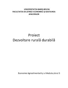Dezvoltare Rurală Durabilă - Pagina 1