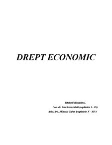 Drept Economic - Pagina 1