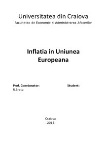 Inflația în Uniunea Europeană - Pagina 1