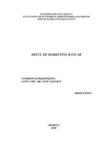 Mixul de Marketing în Sistemul Bancar - Pagina 1