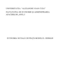 Economia socială de piață - modelul german - Pagina 1