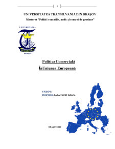 Politica Comercială în Uniunea Europeană - Pagina 1