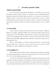 Prezentarea generală a Italiei - Pagina 1