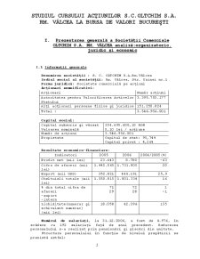 Studiul cursului acțiunilor SC Oltchim SA Râmnicu Vâlcea la Bursa de Valori București - Pagina 2