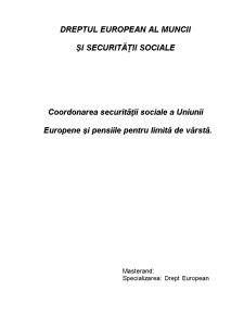 Dreptul european al muncii și protecției sociale - Pagina 1