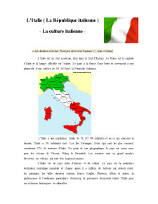 L’Italie - La Culture Italienne - Pagina 1
