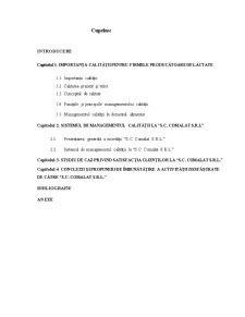 Sistemul de managementul calității la SC Comalat SRL - Pagina 2