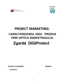 Caracterizarea unui produs prin optica marketingului - Zgarda Digiprotect - Pagina 1