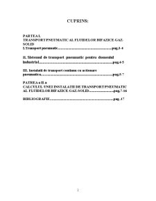 Calculul unei Instalații de Transport Pneumatic al Fluidelor Bifazice Gaz - Solid - Pagina 2