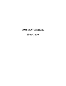 Constantin Stere - viața și activitatea - Pagina 1
