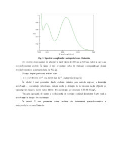 Determinarea Metoprololului pe Baza Reacțiilor de Complexare prin Metode Spectrofotometrice - Pagina 3