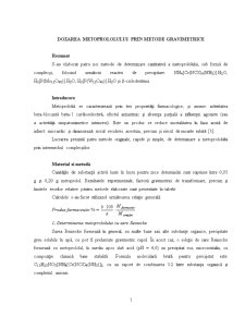 Dozarea Metoprololului - Pagina 1