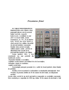 Managementul Calității Serviciilor în Hotelul Best Western Plus Flowers - Pagina 3