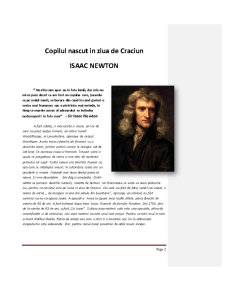 Isaac Newton - copilul născut în ziua de Crăciun - Pagina 2