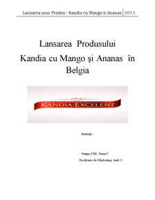 Lansarea unui Produs - Kandia cu Mango și Ananas - Pagina 1