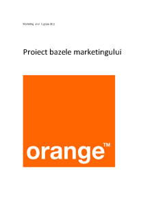 Bazele Marketingului - Orange - Pagina 1