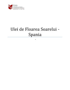 Ulei de Floarea Soarelui - Spania - Pagina 1