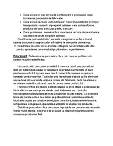 HACCP - Principii, Etape - Pagina 2